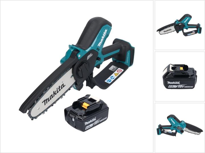 Produktbild Makita DUC 150 G Akku Kettensäge 18 V 15 cm Brushless + 1x Akku 6,0 Ah - ohne Ladegerät (Akku Kettensäge)