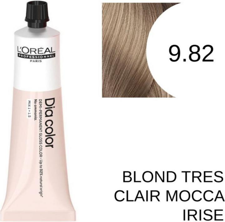 Actual product image L'Oréal Paris Loreal DIA Colour 9.82 Very Light Blonde Mocha Irisé 60 ml (9.82, Very light mocha blonde iridescent)