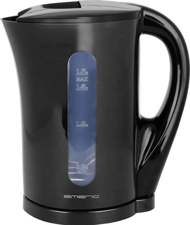 Emerio WK-123483 Wasserkocher BPA-frei, Überhitzungsschutz Schwarz Fassungsvermö (1.70 l)