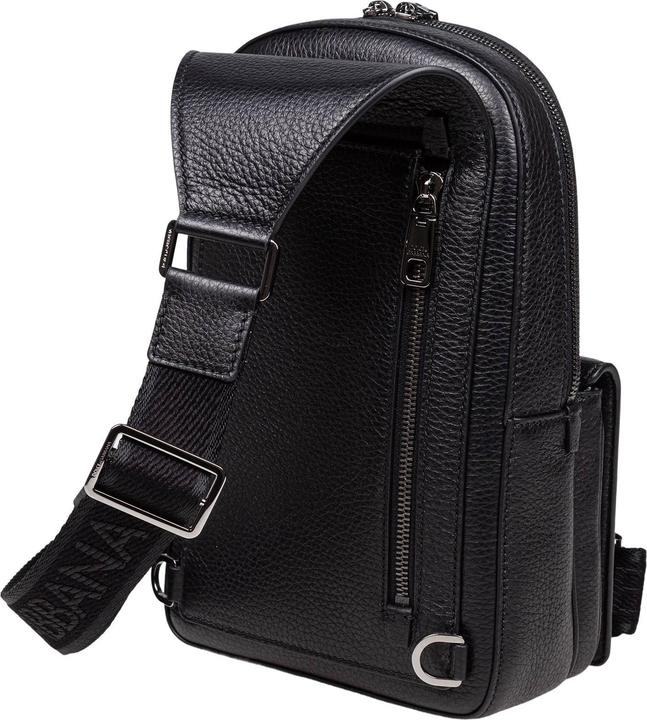 Actual product image Dolce & Gabbana leather backpack with embossed dg logo