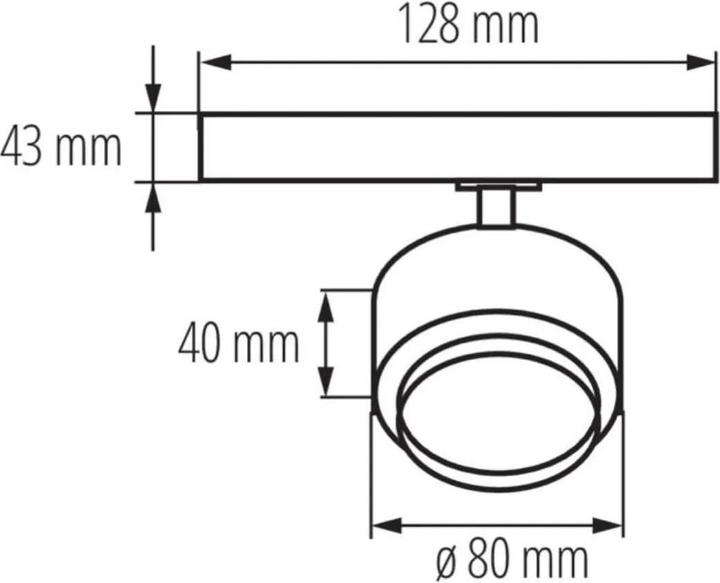 Actual product image Kanlux Black Spot LED Track Light 18W BTLW 35665 (1400 lm)