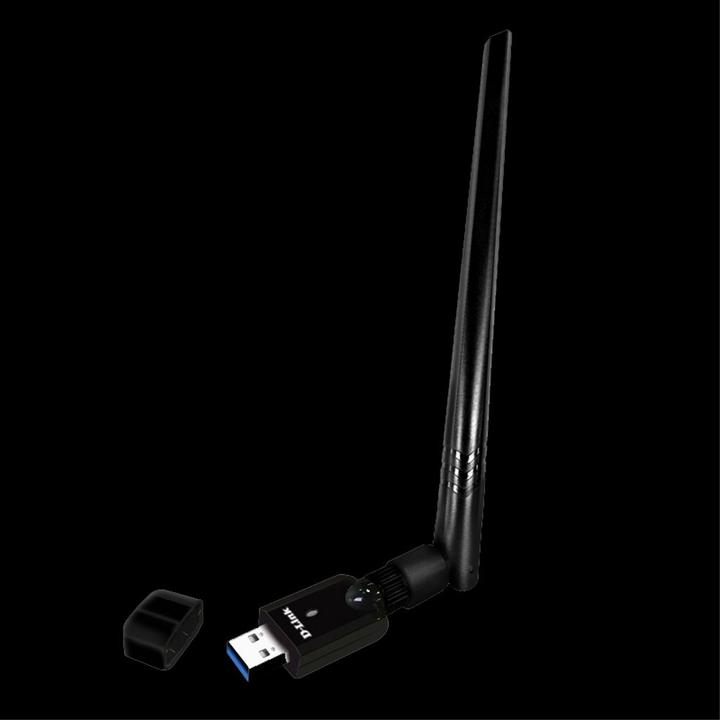 Produktbild D-Link DWA-185, Wireless, USB, WLAN, Wi-Fi 5 (802.11ac), 867 Mbit/s, Black (USB)