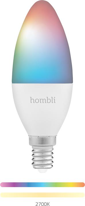 Actual product image Hombli Smart Bulb (E14, 4.50 W, 380 lm, 1 x, F)