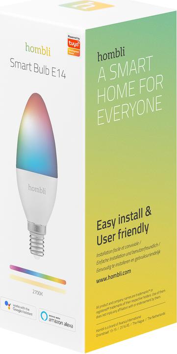 Actual product image Hombli Smart Bulb (E14, 4.50 W, 380 lm, 1 x, F)