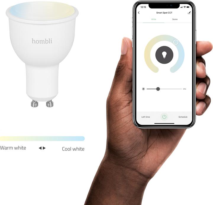 Produktbild Hombli Smart Spot CCT (GU10, 4.50 W, 380 lm, 1 x, F)