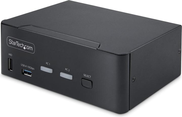 StarTech COM 2 ports double écran DisplayPort Commutateur KVM DP 1.4 8K 60Hz 4K 144Hz 2x USB 3.2 10Gbps Po