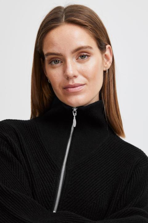 Actual product image B.young BYMILO HAFLZIP TUNIC - 20813523 (S)