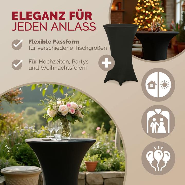 Produktbild Detex 2x Stehtischhussen (60 x 120 cm)