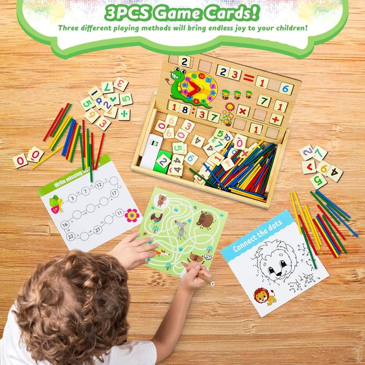 Produktbild Activity Board Mathe spiele mit zählstäbchen multiplizieren tabellen - lernspiele kinderspiele holzspielzeug
