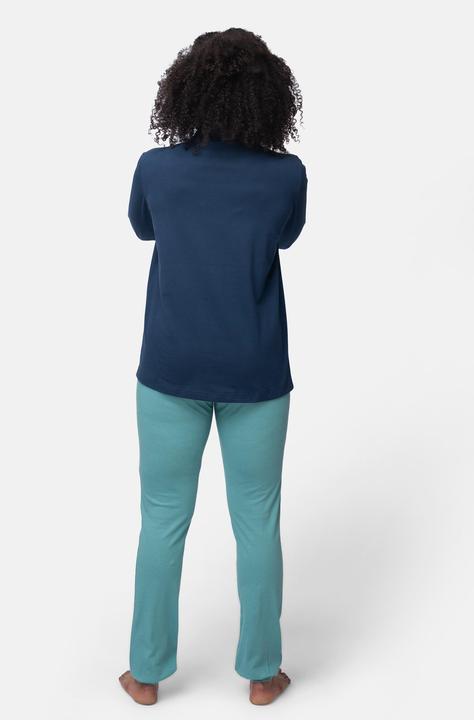 Immagine prodotto greenjama Camicia a maniche lunghe con collo a polo (40)