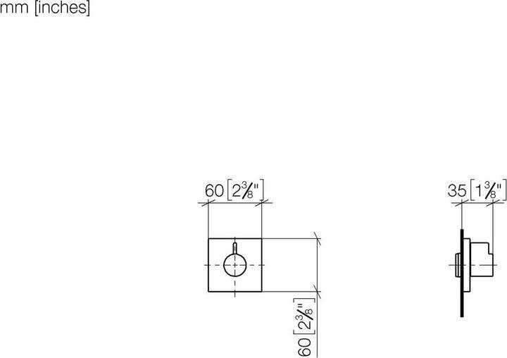 Produktbild Dornbracht Symetrics Unterputzventil, linksschliessend, 3/4", 36608985