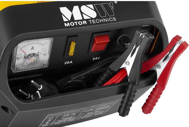 Produktbild MSW Autobatterie Ladegerät Kfz Pkw Ladegerät Batterie 12 24 V 8 12 A Werkstatt (12V, 24V, 12 A)