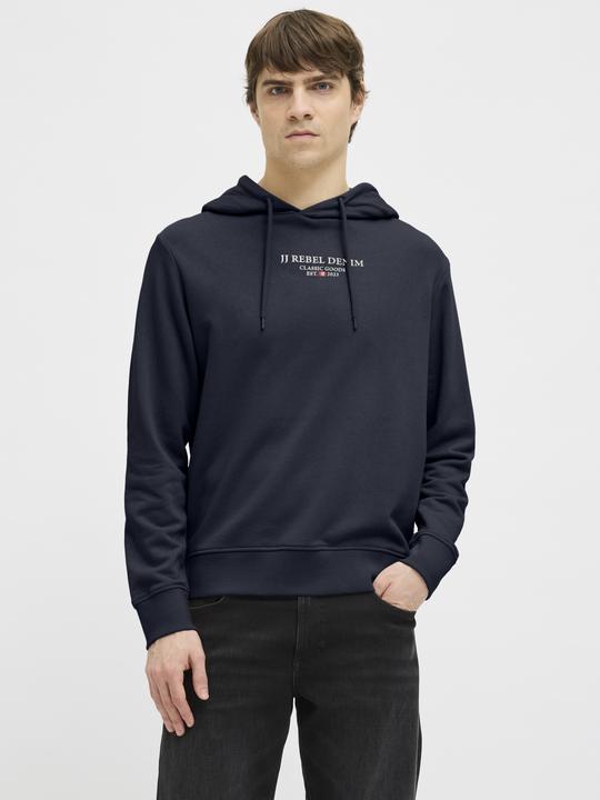 Actual product image Jack & Jones Jrebjeans Rebel Print Sweat Hood Sn (L)