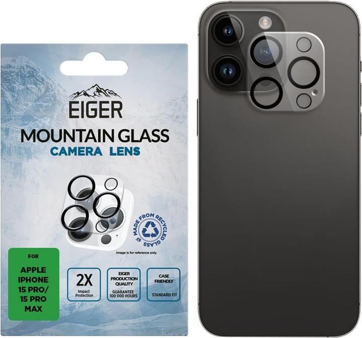 Eiger Mountain Glass Lens (1 Stück, Apple iPhone 15 Pro, Apple iPhone 15 Pro Max)