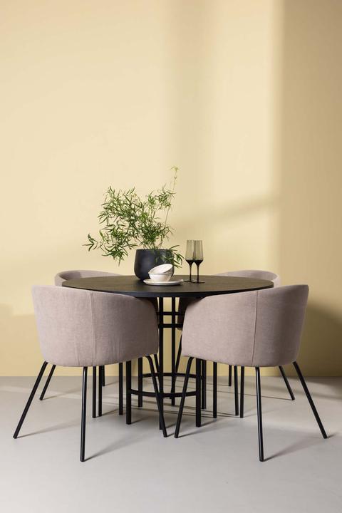 Produktbild Ebuy24 Essgruppe Copenhagen 9 (5-teilig) (115 x 74 x 115 cm)