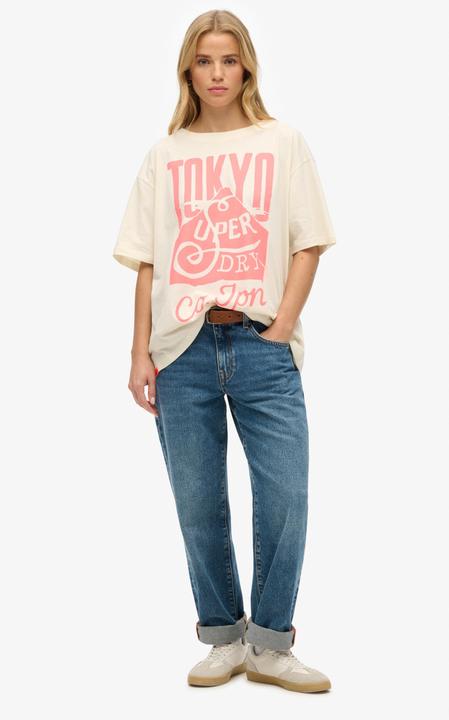 Produktbild Superdry Neonfarbenes T-Shirt in Übergrösse mit Regenbogen-Print (8)