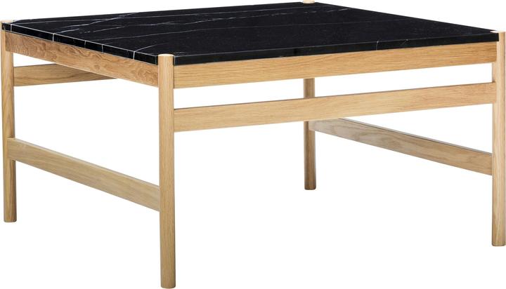 Actual product image Hübsch Raw Coffee Table Black/Natural (80 x 80 x 45 cm)