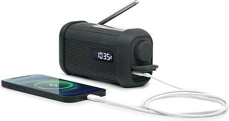 Image du produit Muse Radio solaire portable avec crank & flashlight (FM, Bluetooth, NFC)