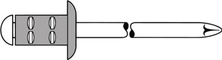Produktbild Gesipa Blindniet PolyGrip® Nietschaft dxl 4,8x10,0mm Alu/Edelstahl 50 St.