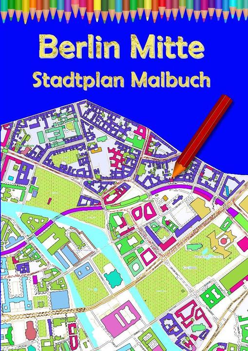 Produktbild Berlin Mitte Stadtplan Malbuch