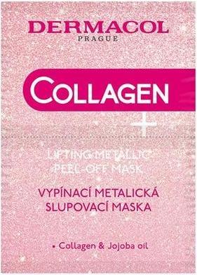 Actual product image Dermacol Collagen+ Lifting Metallic Peel-Off Mask - Plešová maska (15 ml)