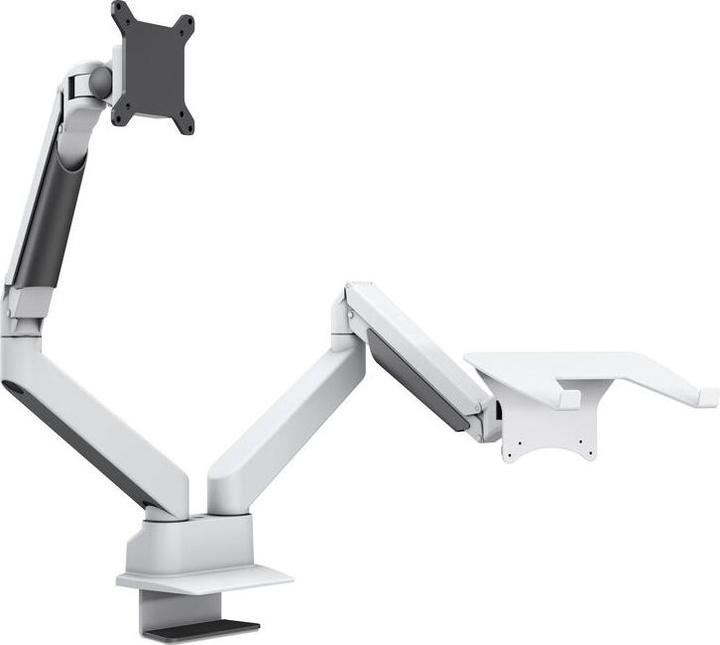 Produktbild Multibrackets Monitorhalter Duo 32", Alum., weiss, rotierbar 90° (Tisch, 32")