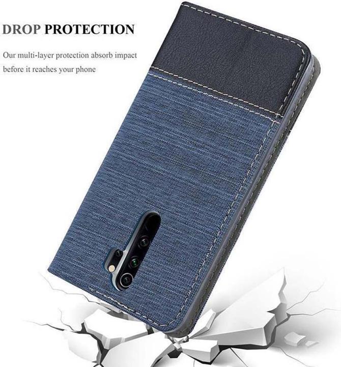 Produktbild Cadorabo Book Jeans Optik Cover (Xiaomi Redmi Note 8 Pro)