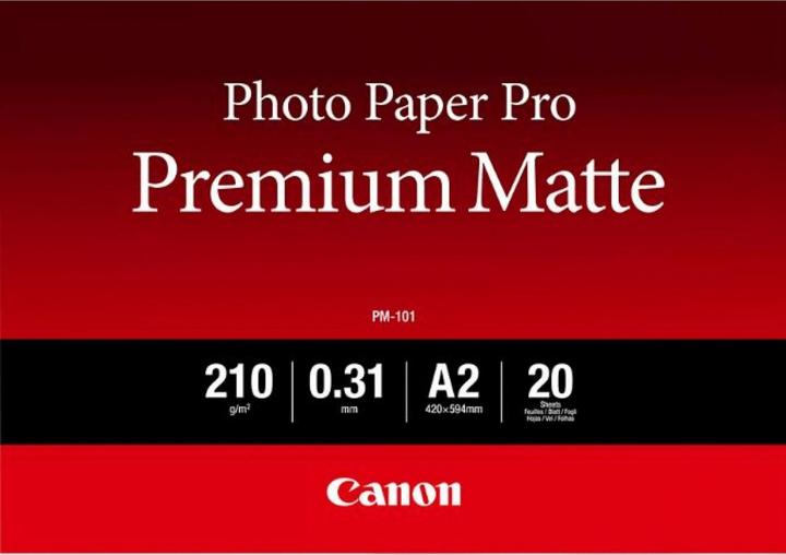Canon PM-101, papier photo Premium Matte (210 g/m², A2, 20 x)