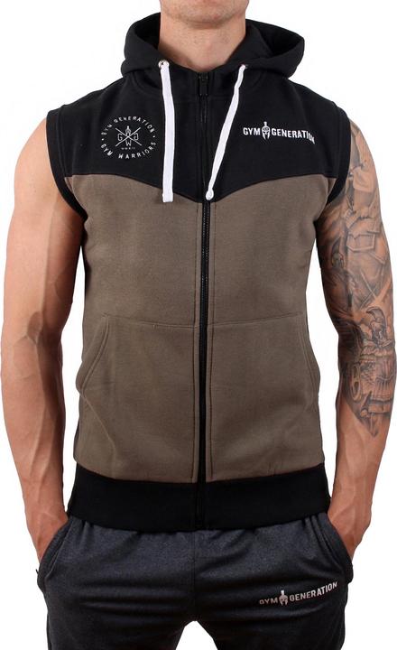 Gym Generation Alpha Hoodie - BLACK / CYPRES (L)