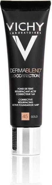 Actual product image Vichy Dermablend (3D Correction) Skin Imperfections Optically Correcting Make-up (45 Gold)