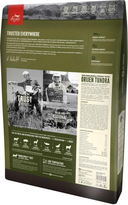 Orijen Tundra with goat (Adult, 1 pcs., 11400 g)