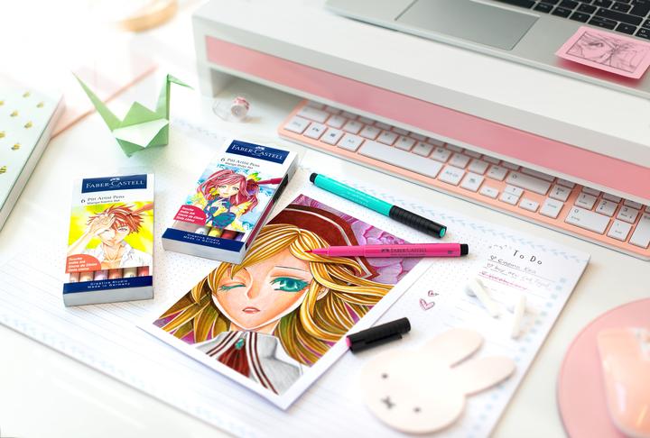 Produktbild Faber-Castell Pitt Artist Manga Shôjo (Mehrfarbig, 6 x)