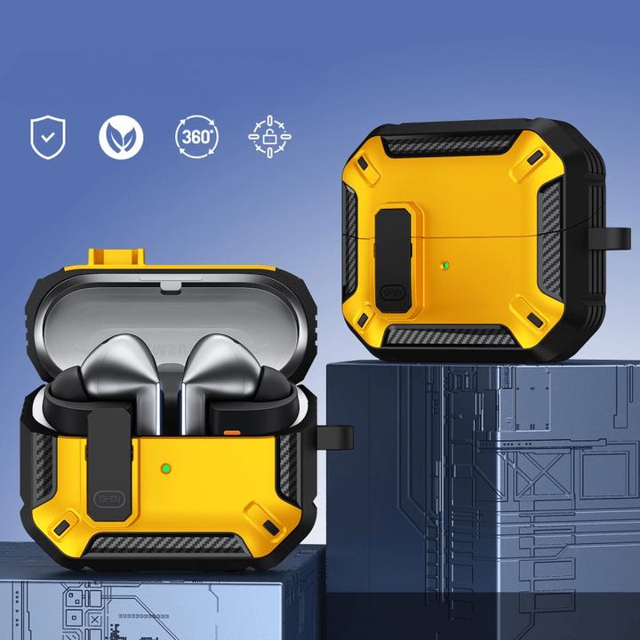 Actual product image Cover-Discount Galaxy Buds3 / Buds3 Pro - Armor Schutzhülle mit Karabiner (Headphone sleeve)