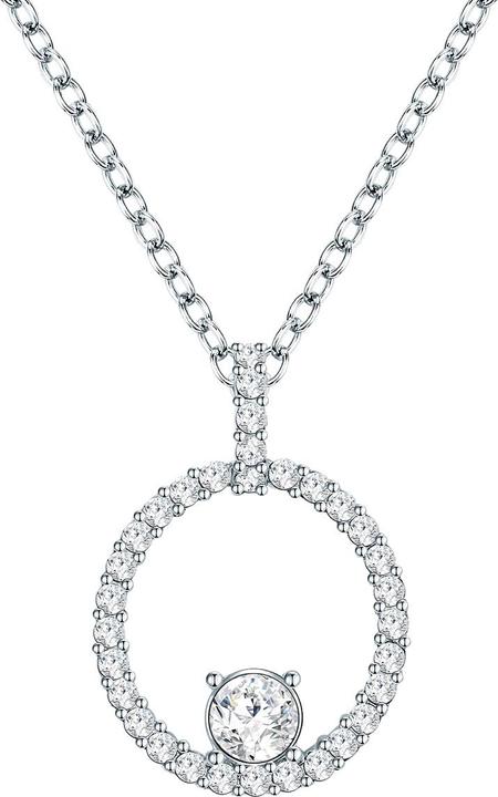 Immagine prodotto Lulu & Jane Ottone da donna ornato con cristalli Swarovski® argento Catena base da 42,0 cm + estensore da 7,0 cm (Ottone, 42 - 49 cm)