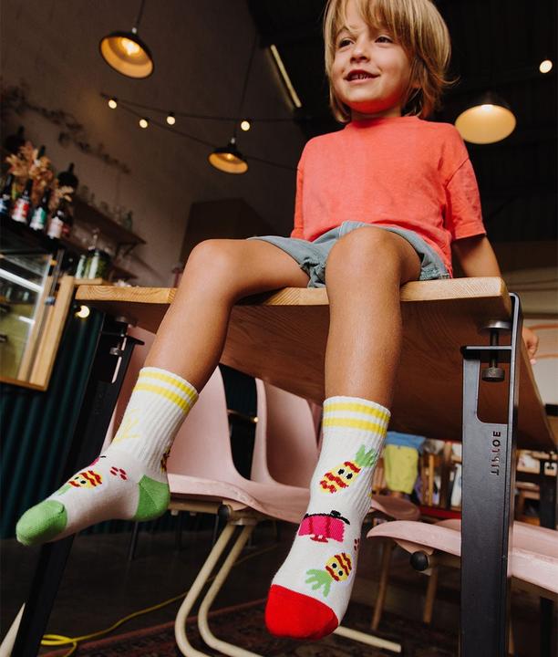 Image du produit Hello Hossy Chaussettes Cool Trip - Camel / Beige / Vert (24 - 26)