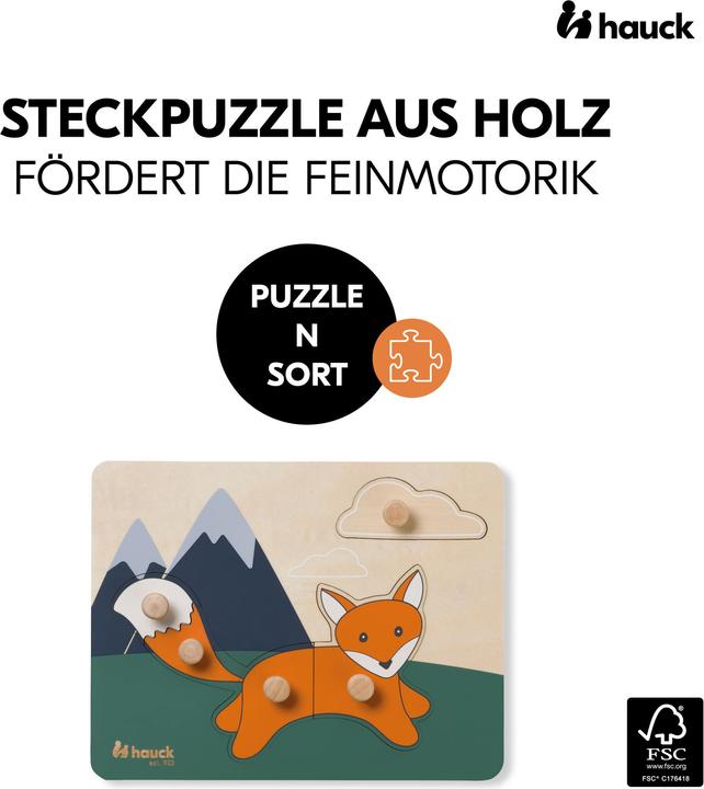 Actual product image Hauck Puzzle N Sort Fox