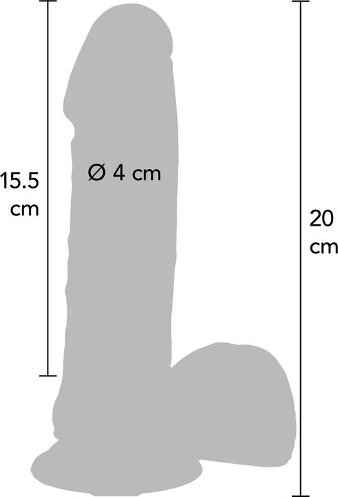 Produktbild ToyJoy GET REAL - SILIKON DILDO 20,5 CM MIT B?DELHAUT