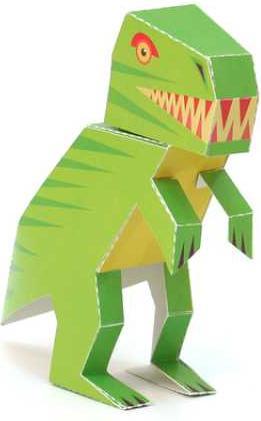Actual product image Pukaca Paper toy. Maxi T-Rex