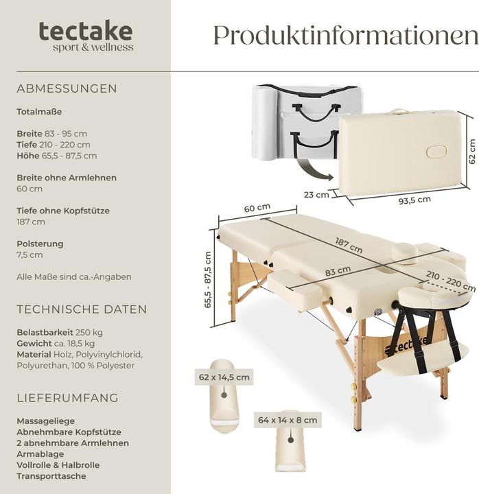 Productafbeelding tectake 2 zones