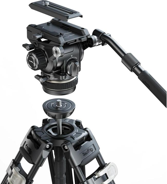 Actual product image SmallRig 4463 Heavy Duty Carbon Fibre Tripod Kit AD 120 (Plastic, Metal)