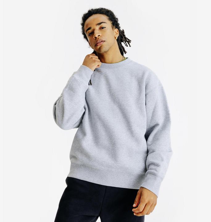 Actual product image Decathlon Sweatshirt Herren Rundhals - Elementals grau meliert (L)