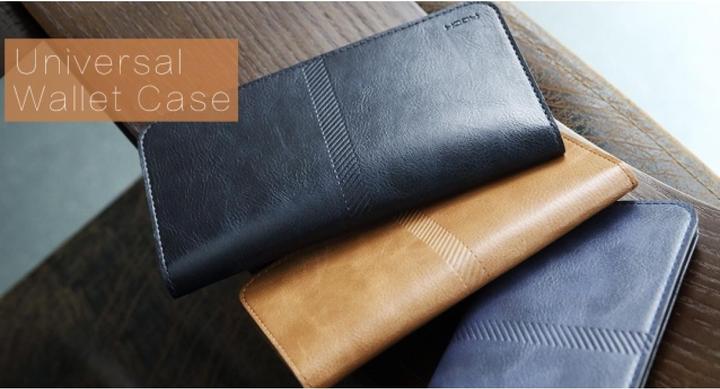 Produktbild Rock Smartphone Universal Leder Hülle für 4.8 - 6.0" (Apple iPhone 8 Plus)