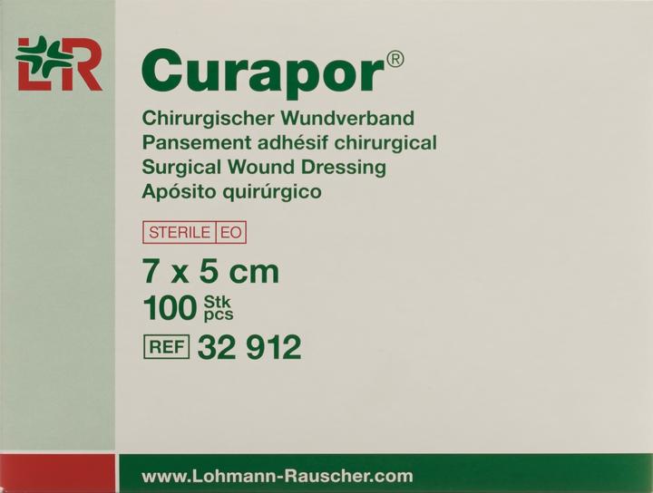 Actual product image Curapor Surgical wound dressing 7x5cm sterile