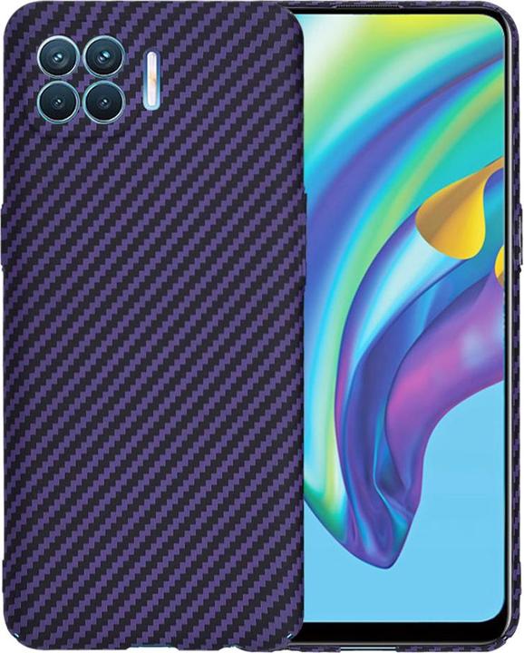 Produktbild Techsuit - Carbonite FiberShell - Oppo Reno4 Lite - Purple (Oppo Reno 4 Lite)