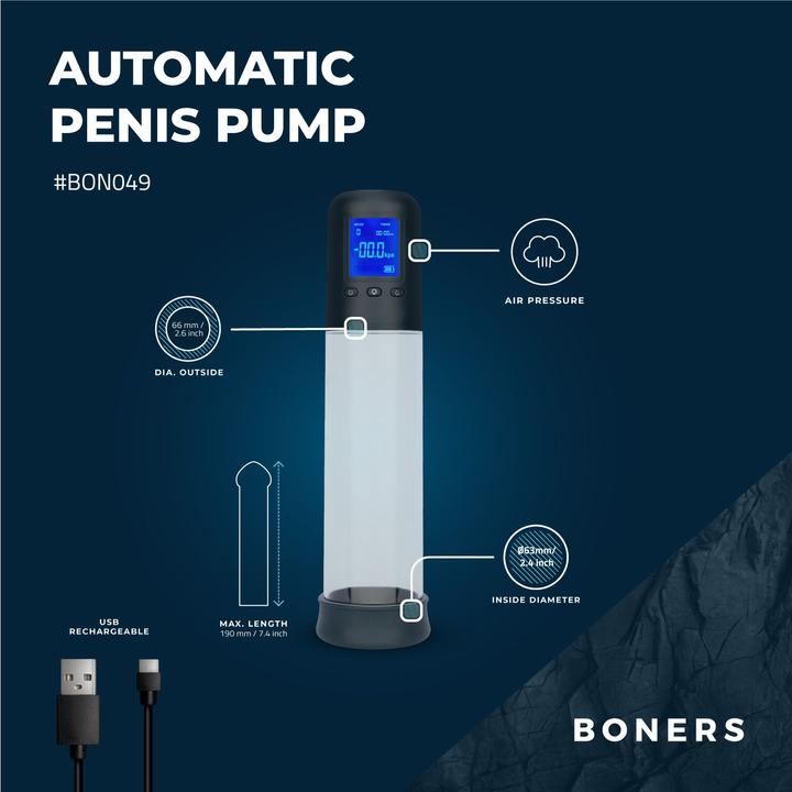 Produktbild Boners PenisPumpe mit LCDBildschirm