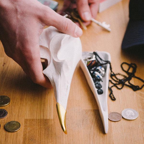 Actual product image Suck UK Bird Skull Tidy
