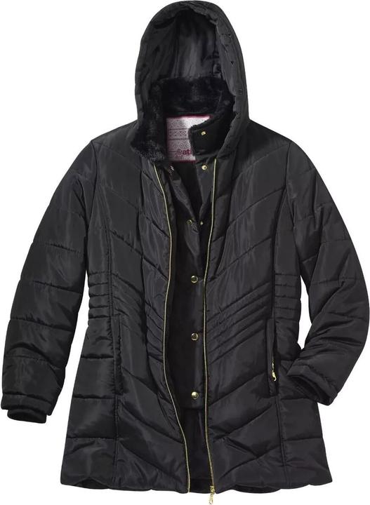 Immagine prodotto Atlas For Women Donna/Ladies Giacca imbottita con cappuccio in pelliccia sintetica idrorepellente (50, 52)