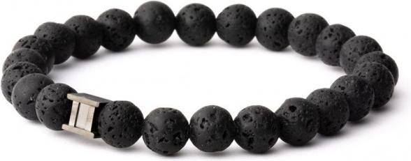 Gemini Armband - Naturstein Aus Lava - Grösse M
