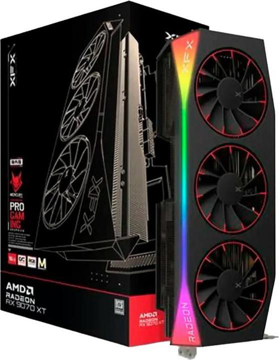 Actual product image XFX Mercury Radeon RX 9070 XT OC Magnetic Air Edition (16 GB)