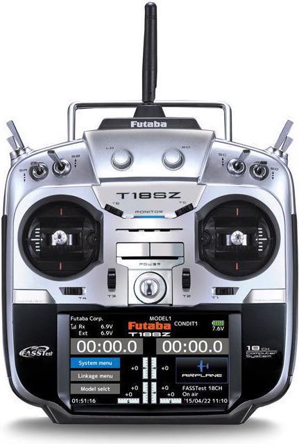 Futaba T18SZ Solo transmitter mode 1